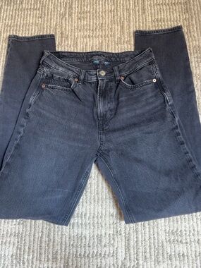 American Eagle Outfitters Men's Charcoal Straight Leg Jeans